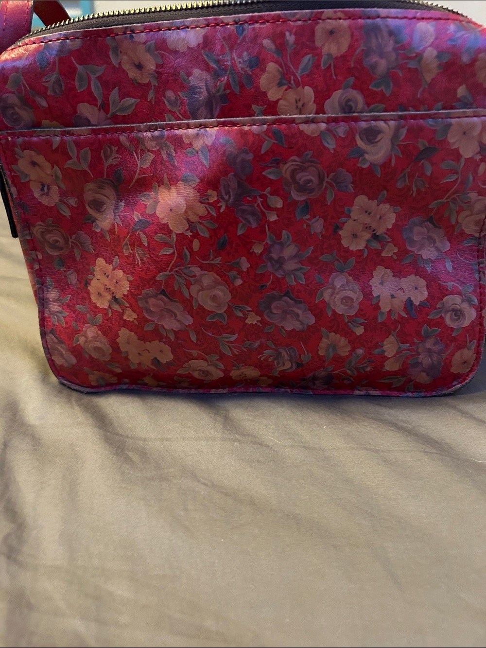 Patricia Nash Floral Crossbody Bag in Red - Picture 2 of 8